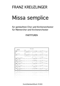 Missa semplice von Kreuzlinger,  Franz