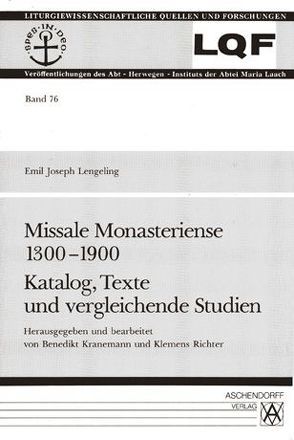 Missale Monasteriense 1300-1900 von Kranemann,  Benedikt, Lengeling,  Emil J, Richter,  Klemens