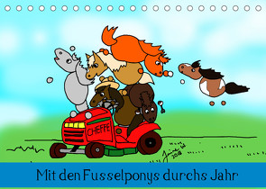 Mit den Fusselponys durchs Jahr (Tischkalender 2022 DIN A5 quer) von Waldvogel,  Janine