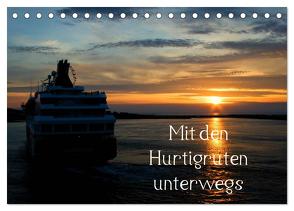 Mit den Hurtigruten unterwegs (Tischkalender 2024 DIN A5 quer), CALVENDO Monatskalender von Prediger Klaus Prediger,  Rosemarie