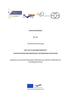 Mit ECVET zu besserer Mobilität? Von der europäischen Empfehlung zur Erprobung in der Praxis von Bundesinstitut für Berufsbildung (BIBB), Eberhardt,  Christiane