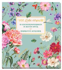 Mit Liebe verpackt – 10 Geschenkpapierbogen in Blüten-Optik von Groh Verlag