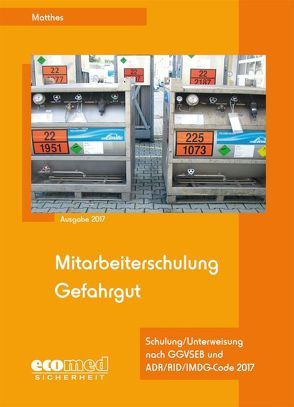 Mitarbeiterschulung Gefahrgut von Matthes,  Günter