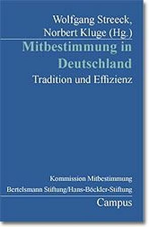 Mitbestimmung in Deutschland von Kluge,  Norbert, Streeck,  Wolfgang