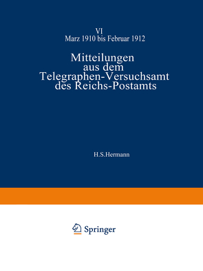 Mitteilungen aus dem Telegraphen-Versuchsamt des Reichs-Postamts von Strecker,  Strecke