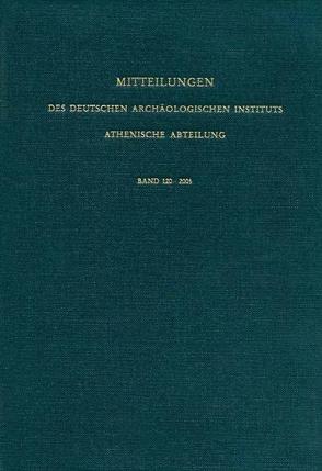 Mitteilungen des Deutschen Archäologischen Instituts. Athenische Abteilung von Deutsches Archäologisches Institut Athen, Niemeier,  Wolf D