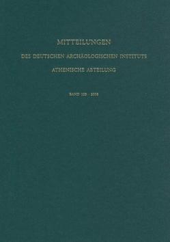 Mitteilungen des Deutschen Archäologischen Instituts, Athenische Abteilung von Deutsches Archäologisches Institut Athen