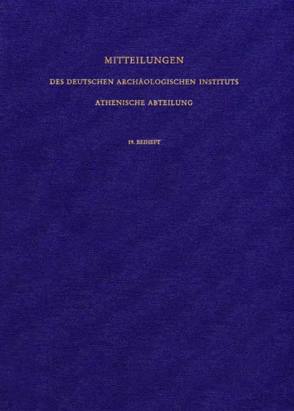 Mitteilungen des Deutschen Archäologischen Instituts. Athenische Abteilung / Die Athena Parthenos von Nick,  Gabriele