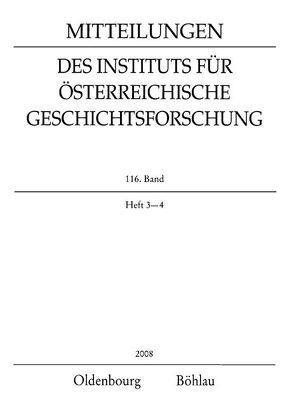 Mitteilungen des Instituts für Österreichische Geschichtsforschung / Mitteilungen des Instituts für Österreichische Geschichtsforschung von Brunner,  Karl, Pollheimer,  Marianne