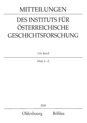 Mitteilungen des Instituts für Österreichische Geschichtsforschung / Mitteilungen des Instituts für Österreichische Geschichtsforschung von Brunner,  Karl