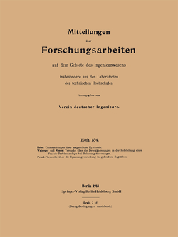 Mitteilungen über Forschungsarbeiten von Holm,  Fritz, Nissen,  Oscar, Preuß,  E., Watzinger,  A.