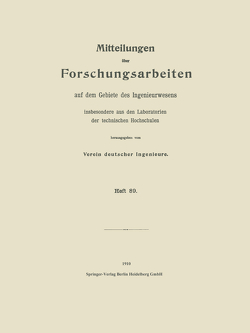 Mitteilungen über Forschungsarbeiten auf dem Gebiete des Ingenieurwesens von Herbert,  Heinrich, Nußelt,  Wilhelm