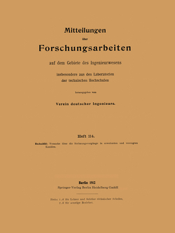 Mitteilungen über Forschungsarbeiten insbesondere aus den Laboratorien der technischen hochschulen von Hochschild,  Heinrich