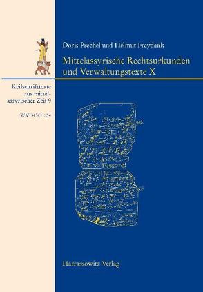 Mittelassyrische Rechtsurkunden und Verwaltungstexte X von Freydank,  Helmut, Prechel,  Doris