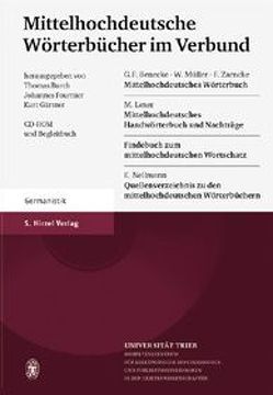 Mittelhochdeutsche Wörterbücher im Verbund von Burch,  Thomas, Fournier,  Johannes, Gärtner,  Kurt