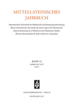 Mittellateinisches Jahrbuch. Internationale Zeitschrift für Mediävistik und Humanismusforschung