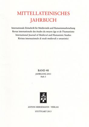 Mittellateinisches Jahrbuch. Internationale Zeitschrift für Mediävistik und Humanismusforschung