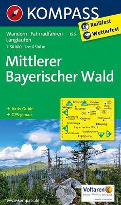 KOMPASS Wanderkarte Mittlerer Bayerischer Wald von KOMPASS-Karten GmbH