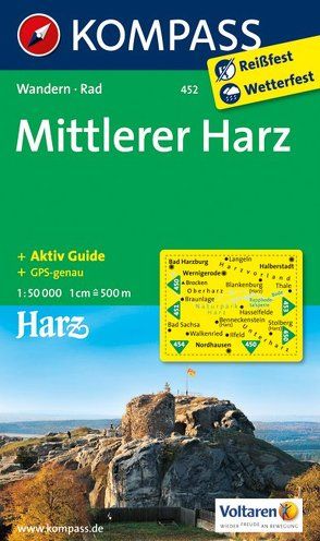 KOMPASS Wanderkarte Mittlerer Harz von KOMPASS-Karten GmbH