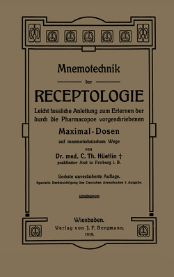 Mnemotechnik der Receptologie von Hüetlin,  NA