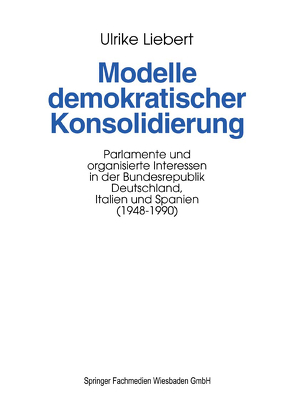 Modelle demokratischer Konsolidierung von Liebert,  Ulrike