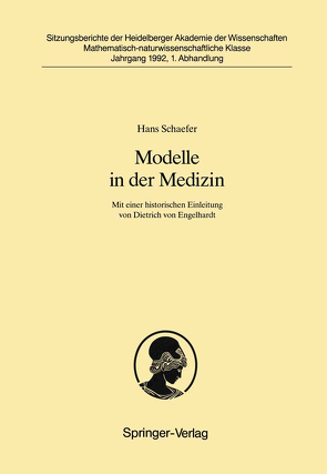 Modelle in der Medizin von Schaefer,  Hans