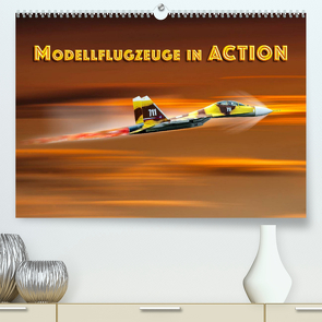 Modellflugzeuge in ACTION (Premium, hochwertiger DIN A2 Wandkalender 2023, Kunstdruck in Hochglanz) von Gödecke,  Dieter