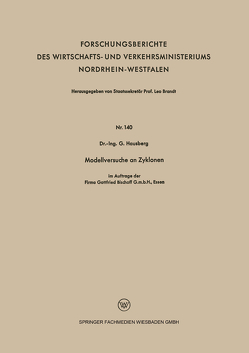 Modellversuche an Zyklonen von Hausberg,  Gerhard