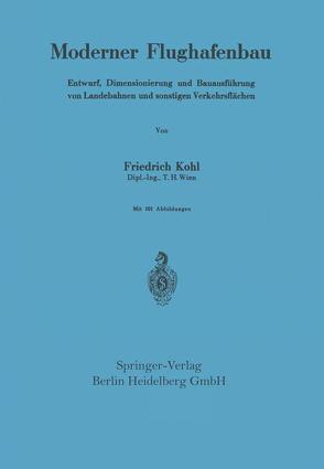 Moderner Flughafenbau von Kohl,  Friedrich