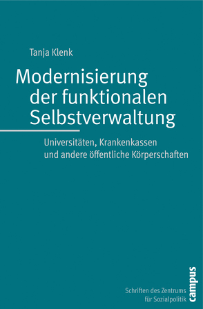 Modernisierung der funktionalen Selbstverwaltung von Klenk,  Tanja