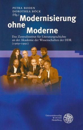 Modernisierung ohne Moderne von Böck,  Dorothea, Boden,  Petra