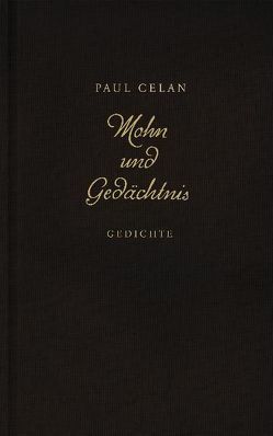 Mohn und Gedächtnis von Celan,  Paul