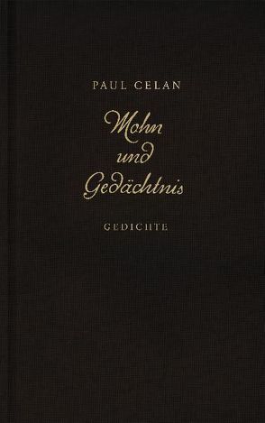 Mohn und Gedächtnis von Celan,  Paul