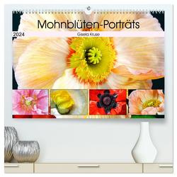 Mohnblüten-Porträts (hochwertiger Premium Wandkalender 2024 DIN A2 quer), Kunstdruck in Hochglanz von Kruse,  Gisela