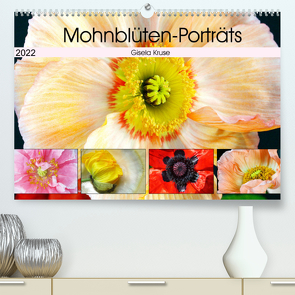 Mohnblüten-Porträts (Premium, hochwertiger DIN A2 Wandkalender 2022, Kunstdruck in Hochglanz) von Kruse,  Gisela