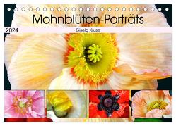 Mohnblüten-Porträts (Tischkalender 2024 DIN A5 quer), CALVENDO Monatskalender von Kruse,  Gisela