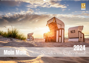 Moin Moin Schöne Stunden am Ostseestrand (Wandkalender 2024 DIN A2 quer), CALVENDO Monatskalender von Geisdorf Photography,  Linda