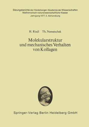 Molekularstruktur und mechanisches Verhalten von Kollagen von Nemetschek,  Theobald, Riedl,  Hans