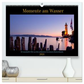 Momente am Wasser 2024 (hochwertiger Premium Wandkalender 2024 DIN A2 quer), Kunstdruck in Hochglanz von E. Richter,  Elena