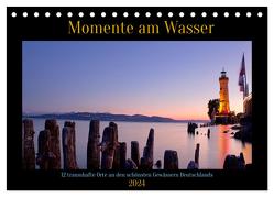 Momente am Wasser 2024 (Tischkalender 2024 DIN A5 quer), CALVENDO Monatskalender von E. Richter,  Elena