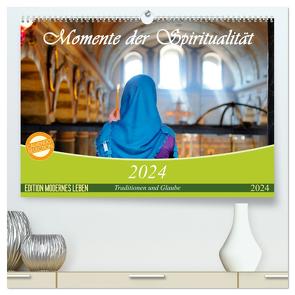 Momente der Spiritualität (hochwertiger Premium Wandkalender 2024 DIN A2 quer), Kunstdruck in Hochglanz von Wiens,  Claudia