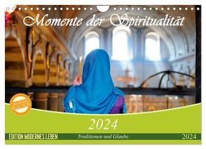 Momente der Spiritualität (Wandkalender 2024 DIN A4 quer), CALVENDO Monatskalender von Wiens,  Claudia