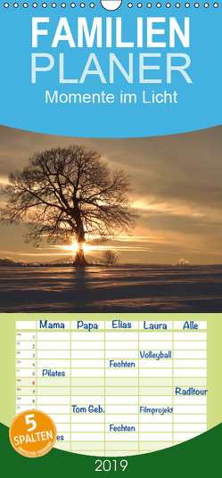 Momente im Licht – Familienplaner hoch (Wandkalender 2019 , 21 cm x 45 cm, hoch) von Engelhardt, Silvio