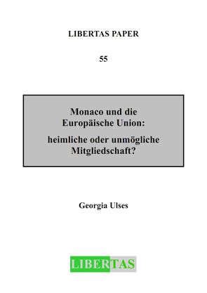 Monaco und die Europäische Union von Ulses,  Georgia