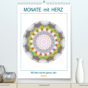 Monate mit Herz (Premium, hochwertiger DIN A2 Wandkalender 2023, Kunstdruck in Hochglanz) von Zapf,  Gabi