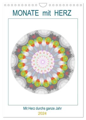 Monate mit Herz (Wandkalender 2024 DIN A4 hoch), CALVENDO Monatskalender von Zapf,  Gabi