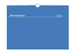 Monatsterminkalender 2024 29,7×21 1M/1S – Drahtkammbindung mit Aufhänger – 989-0015