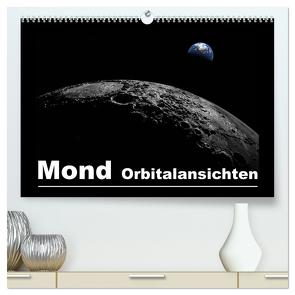 Mond Orbitalansichten (hochwertiger Premium Wandkalender 2024 DIN A2 quer), Kunstdruck in Hochglanz von und Michael Schilling,  Linda