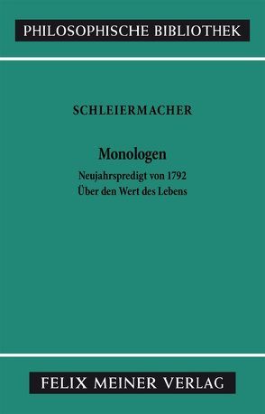 Monologen von Mulert,  Hermann, Schiele,  Friedrich Michael, Schleiermacher,  Friedrich Daniel Ernst