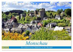 Monschau – Ein sehenswertes Städchen in der Rureifel (Tischkalender 2024 DIN A5 quer), CALVENDO Monatskalender von Klatt,  Arno